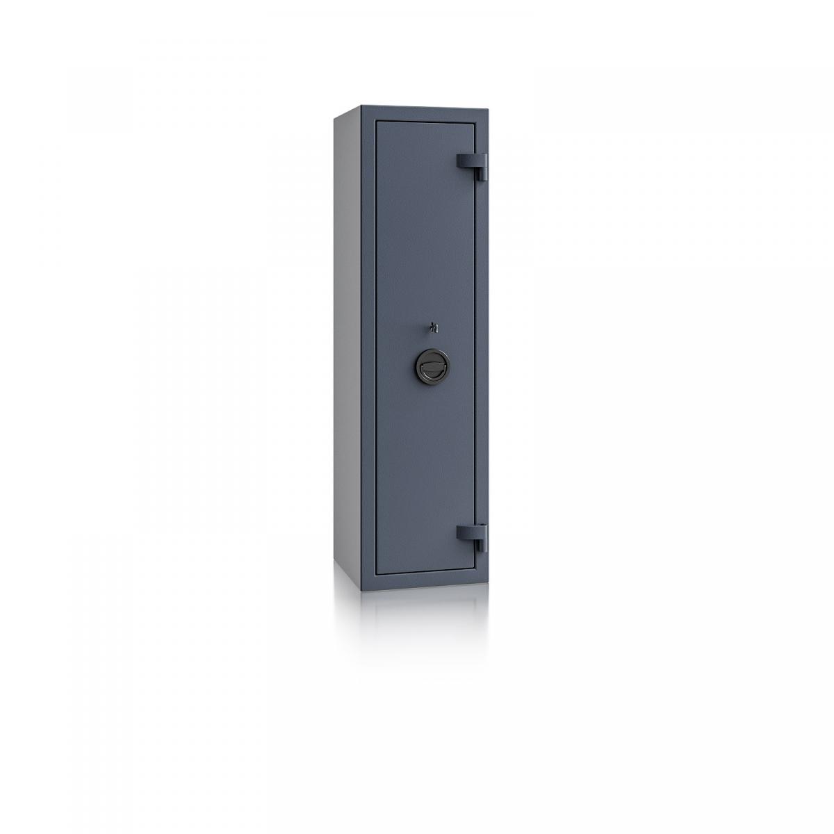 Waffenschrank Luzern WF 1 - 1250x350x350 / 102kg 55645 / Klasse 0 / RAL7024 / Schlüssel / DIN R