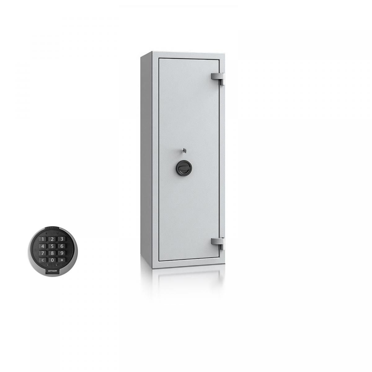 Waffenschrank Luzern WF 2 - 1250x450x350 / 122kg 55646 / Klasse 0 / RAL7035 / PRIMOR 3000 Elektronik / DIN R