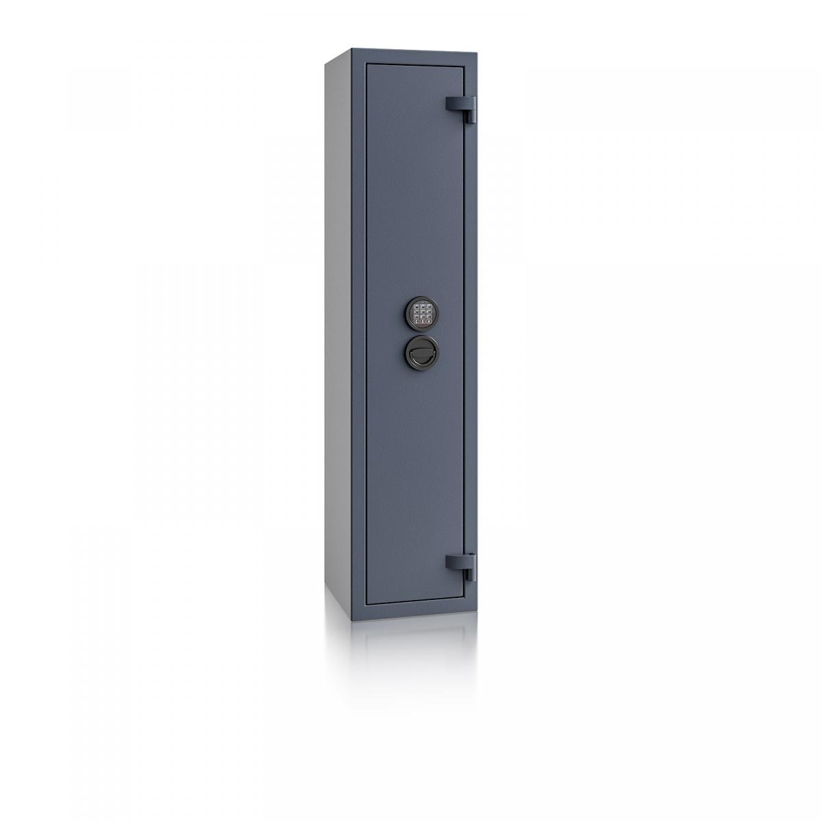 Waffenschrank Luzern WF 3 - 1500x350x350 / 126kg 55647 / Klasse 0 / RAL7024 / Elektr. Basic / DIN R