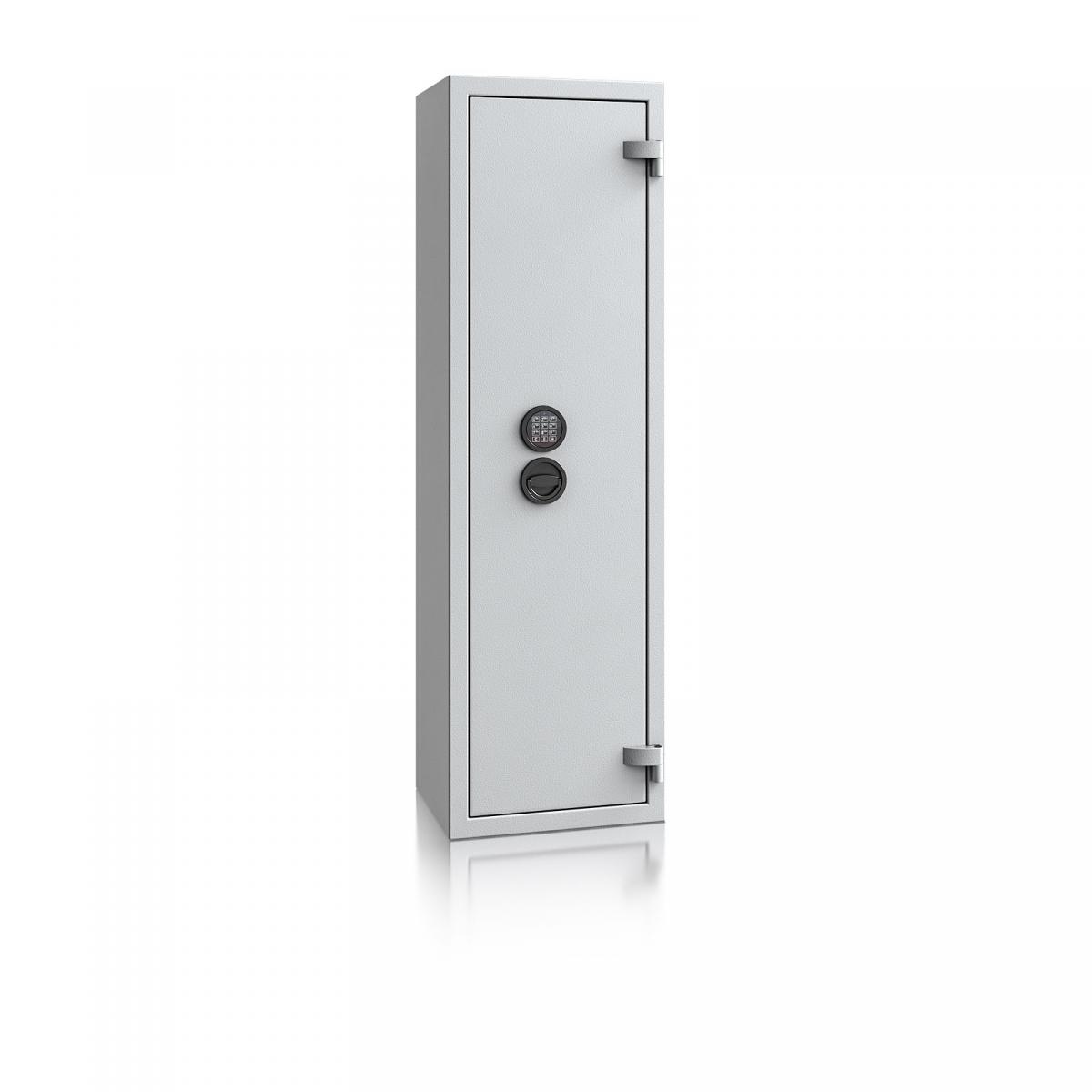 Waffenschrank Luzern WF 4 - 1500x450x350 / 145kg 55648 / Klasse 0 / RAL7035 / Elektr. Basic / DIN R