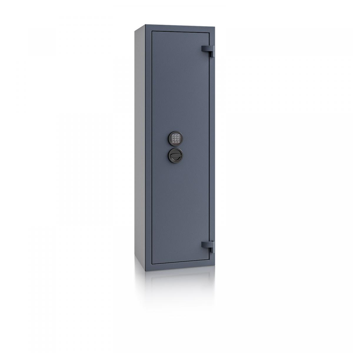 Waffenschrank Luzern WF 4 - 1500x450x350 / 145kg 55648 / Klasse 0 / RAL7024 / Elektr. Basic / DIN R