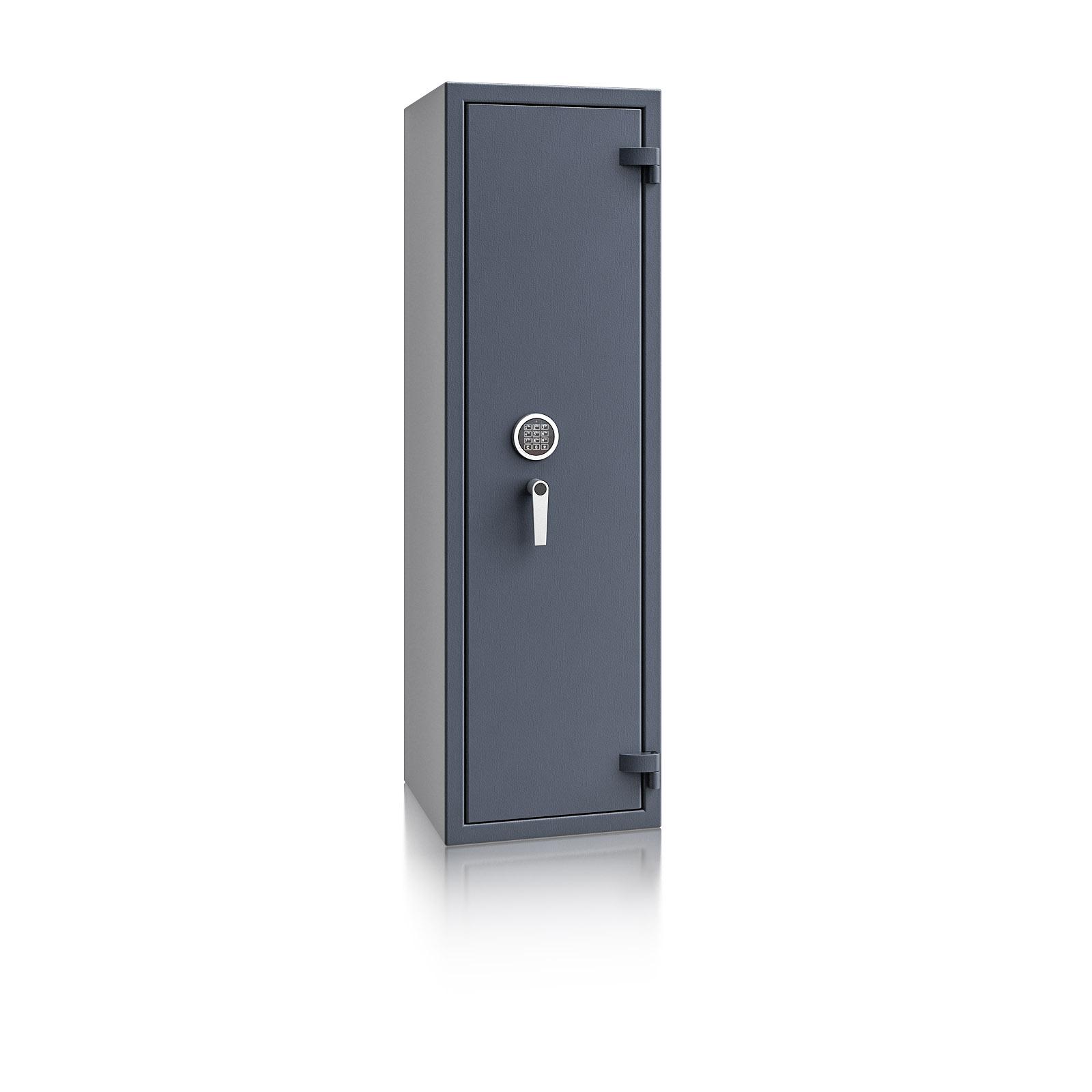 Waffenschrank Luzern WF MAX Kombi 1 - 1500x450x450 / 167kg 55649 / Klasse 0 / RAL7024 / Elektr. Business / DIN R / mit Trennw.