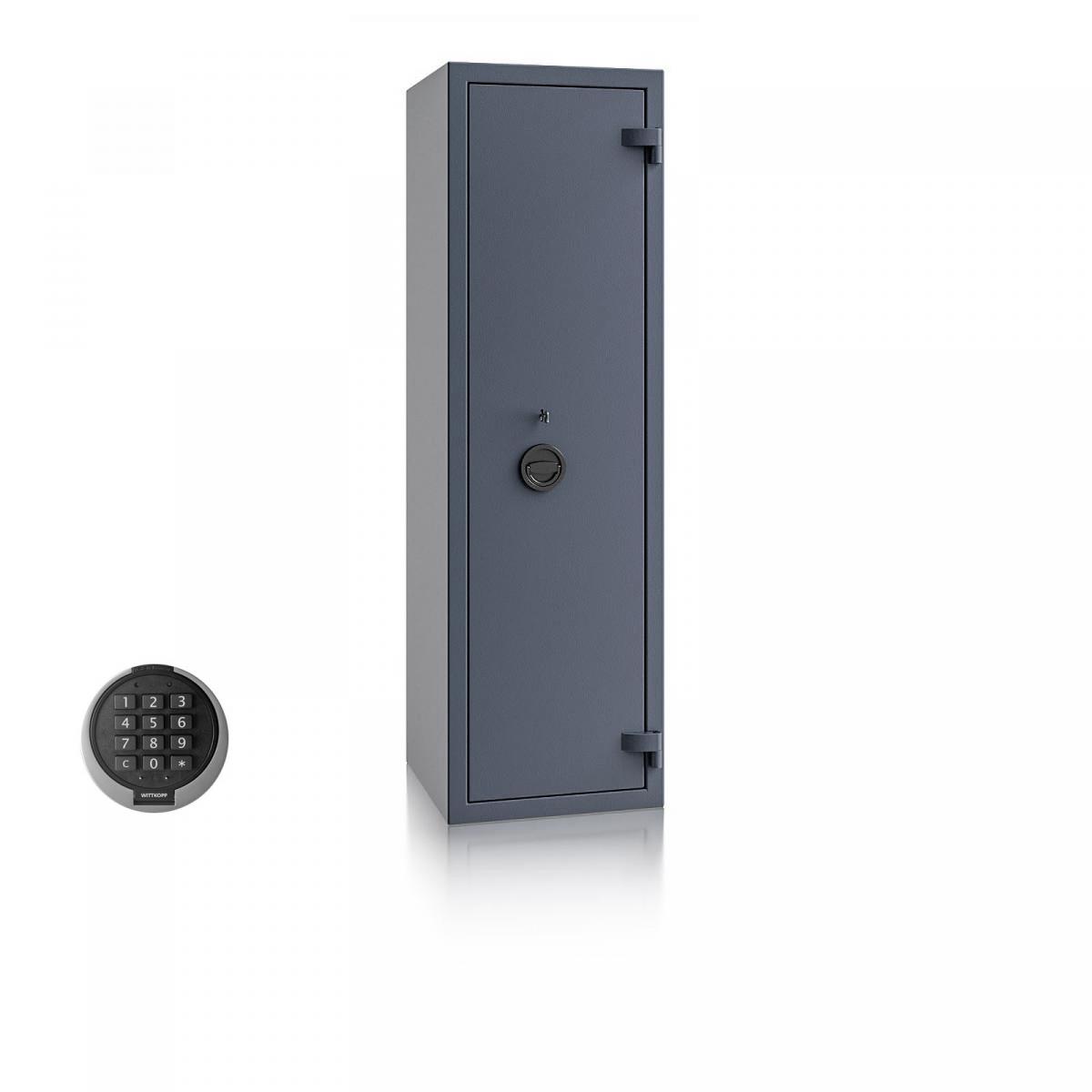 Waffenschrank Luzern WF 5 - 1500x450x450 / 165kg 55649 / Klasse 0 / RAL7024 / PRIMOR 3000 Elektronik / DIN R