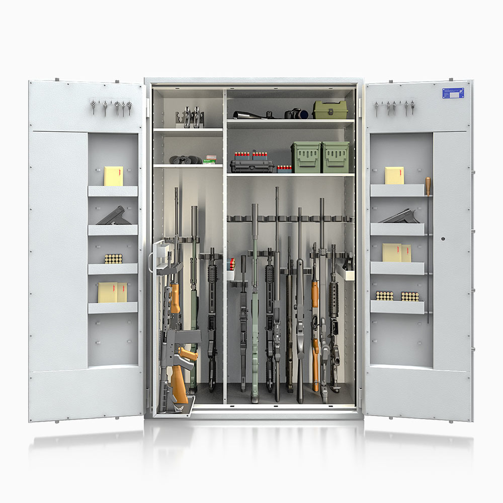 Waffenschrank St. Gallen WF Super Kombi 1800XL-7 (564006.51.07) 480kg/ 31 WH / RAL 7035/ 1850x1190x560