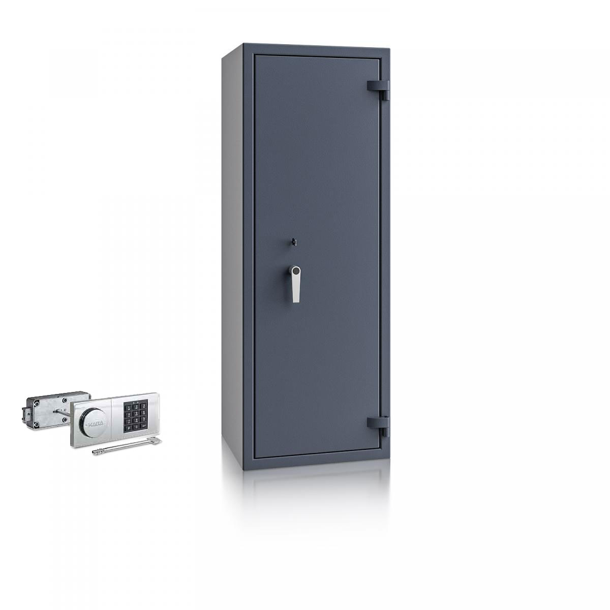 Waffenschrank St. Gallen WF MAX 1 - 1500x550x450 / 179kg 56466 / Klasse I / RAL7024 / Elektr. B90_Rev. / DIN R