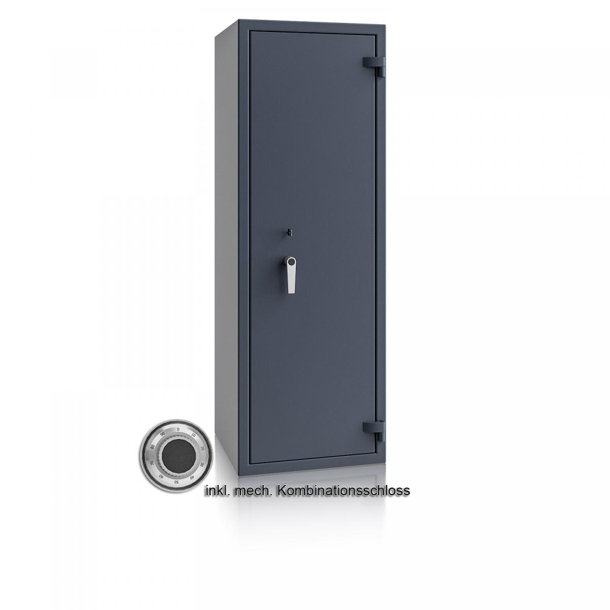 Waffenschrank St. Gallen WF MAX 2 - 1600x550x500 / 212kg 56467 / Klasse I / RAL7024 / mech.ZK / DIN R