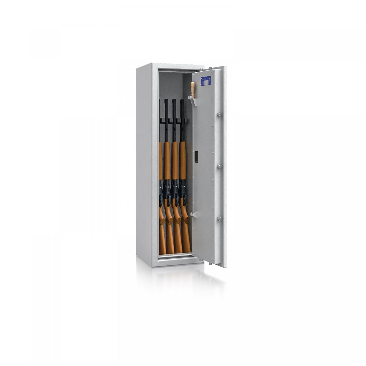 Waffenschrank St. Gallen WF 1 - 1250x350x350 / 109kg 56470 / Klasse I / RAL7035 / Elektr. Basic / DIN R