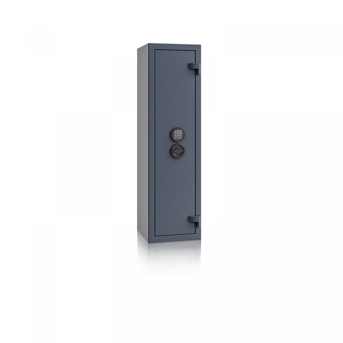 Waffenschrank St. Gallen WF 1 - 1250x350x350 / 109kg 56470 / Klasse I / RAL7024 / Elektr. Business / DIN R