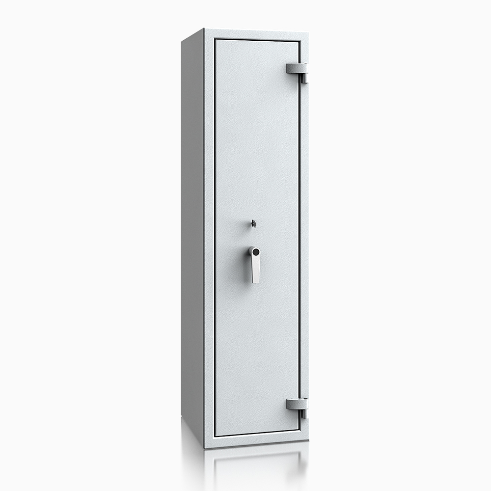 Waffenschrank St. Gallen WF MAX Kombi 0 - 1500x400x420 / 156kg 56475 / Klasse I / RAL7035 / Schlüssel / DIN R / mit Trennw.