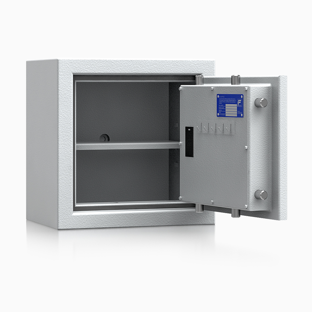 Kurzwaffenschrank - safe4gun 2 - 400x400x270 / 39kg 593101 / Klasse 1 ECB•S / RAL7035 / Elektr. Business / DIN R