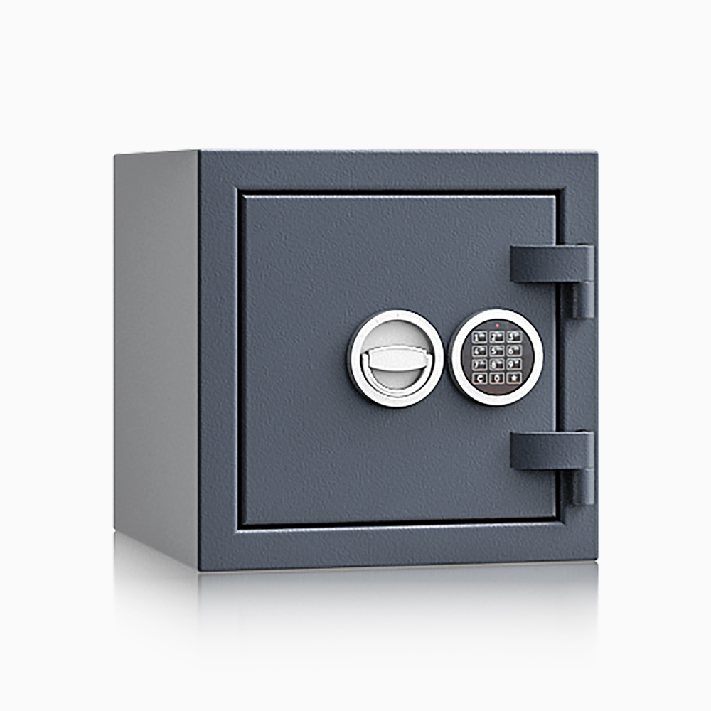 Kurzwaffenschrank - safe4gun 3 - 400x420x420 / 55kg 593102 / Klasse 1 ECB•S / RAL7024 / Elektr. Business / DIN R