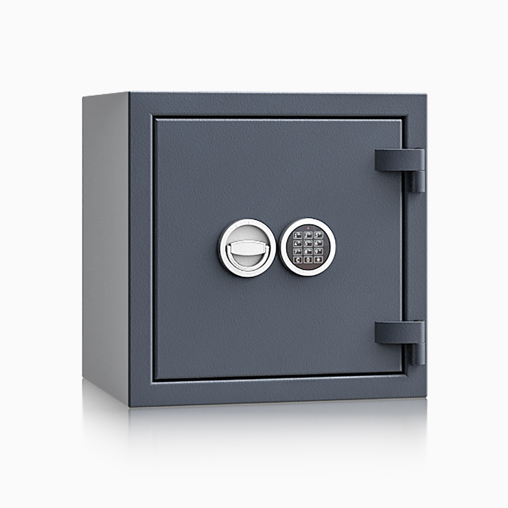 Kurzwaffenschrank - safe4gun 4 - 500x500x420 71kg 593103 / Klasse 1 ECB•S / RAL7024 / Elektr. Basic / DIN R