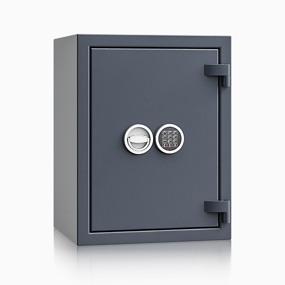 Kurzwaffenschrank - safe4gun 5 - 650x500x420 85kg 593104 / Klasse 1 ECB•S / RAL7024 / Elektr. Basic / DIN R