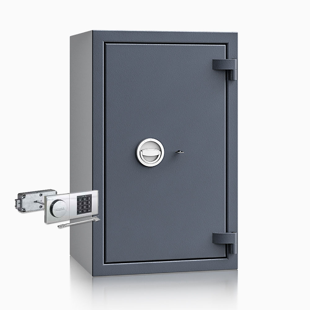 Kurzwaffenschrank - safe4gun 6 - 800x500x420 100kg 593105 / Klasse 1 ECB•S / RAL7024 / B90/Rev. / DIN R