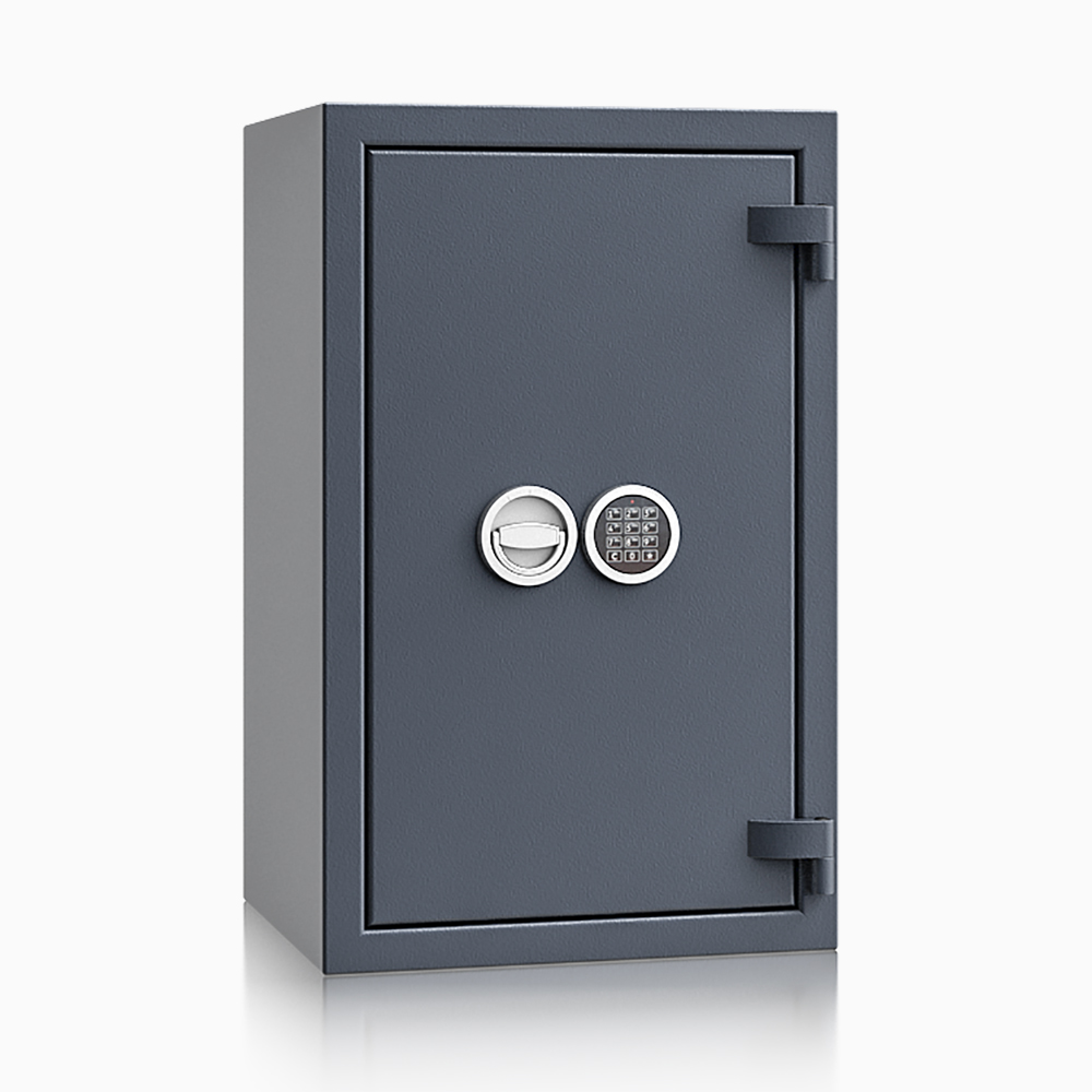 Kurzwaffenschrank - safe4gun 6 - 800x500x420 100kg 593105 / Klasse 1 ECB•S / RAL7024 / Elektr. Business / DIN R