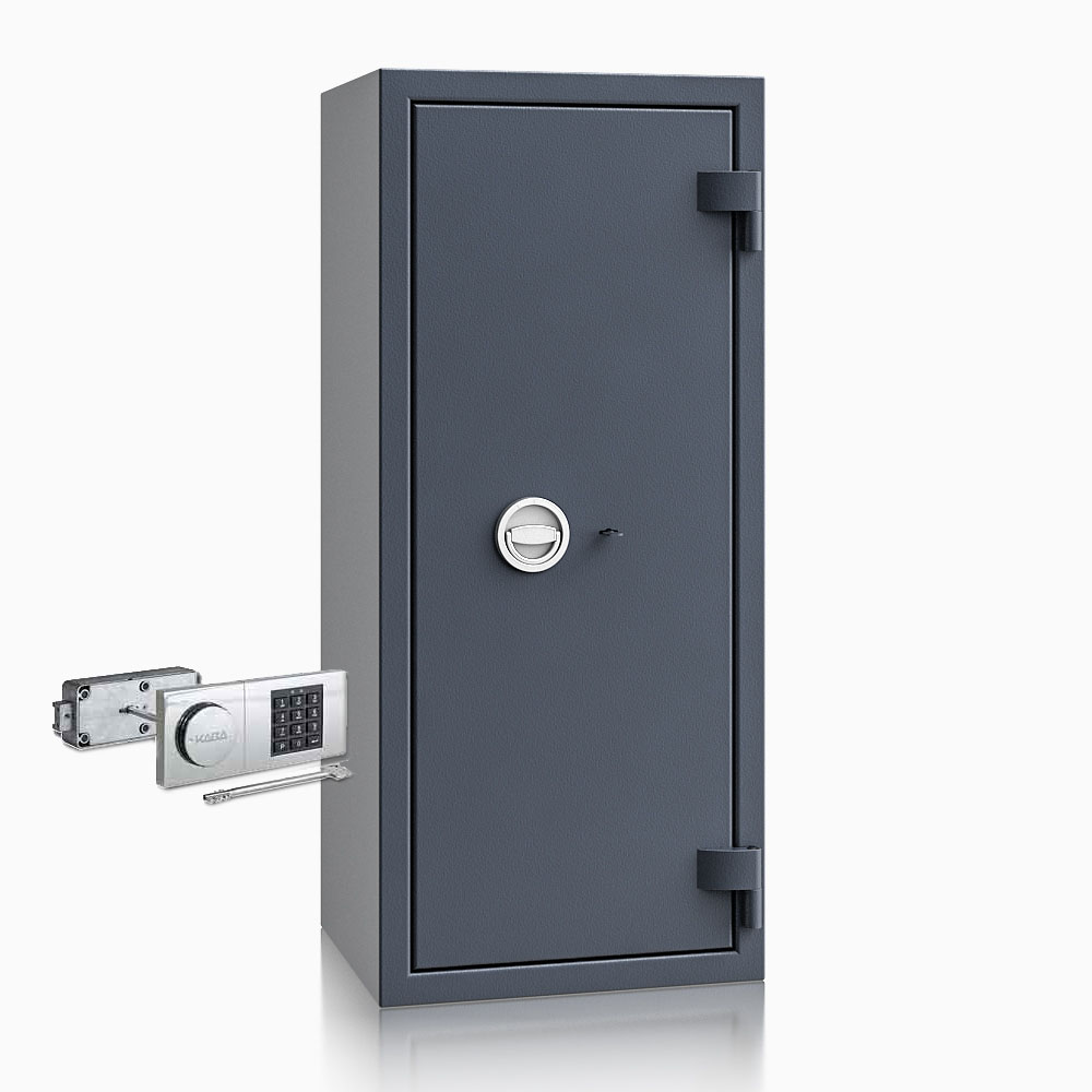 Kurzwaffenschrank - safe4gun 8 - 1150x500x420 135kg 593107 / Klasse 1 ECB•S / RAL7024 / B90/Rev. / DIN R