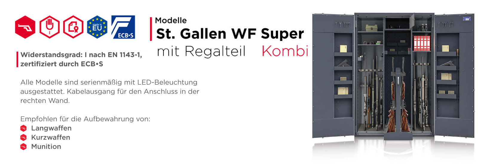 Waffenschrank St. Gallen WF Super Kombi