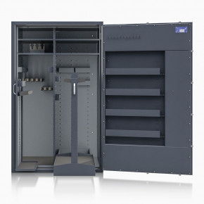 Waffenschrank St. Gallen WF Super Kombi 1500-1 (564003.54.01) 370kg / 27 WH / RAL 7024/ 1550x940x560 / Elektronik STELLAR  Basic
