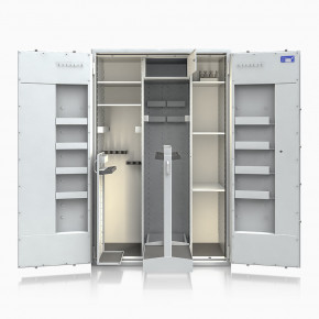 Waffenschrank St. Gallen WF Super Kombi 1800XL-4 (564006.51.04) 520kg/ 27 WH/ IT / RAL 7035/ 1850x1190x560