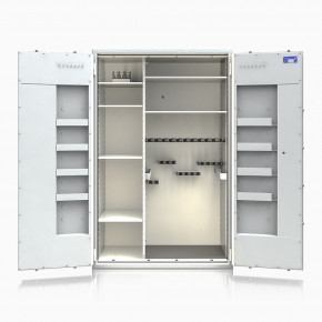 Waffenschrank St. Gallen WF Super Kombi 1800XL-6 (564006.51.06) 470kg/ 27 WH / RAL 7035/ 1850x1190x560