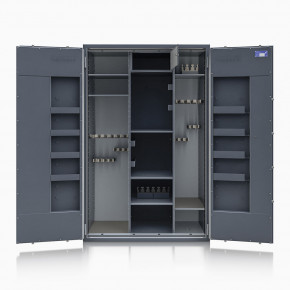 Waffenschrank St. Gallen WF Super Kombi 1800XL-3 (564006.53.03) 500kg/ 31 WH/ IT / RAL 7024/ 1850x1190x560