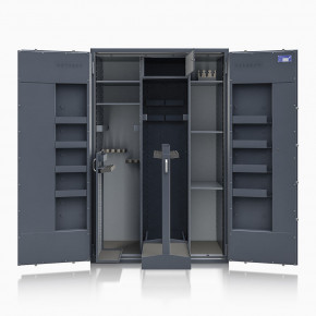 Waffenschrank St. Gallen WF Super Kombi 1800XL-4 (564006.53.04) 520kg/ 27 WH/ IT / RAL 7024/ 1850x1190x560