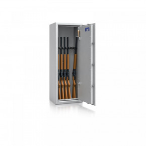 Waffenschrank St. Gallen WF 2 - 1250x450x350 / 109kg 56471 / Klasse I / RAL7035 / Elektr. Business / DIN R