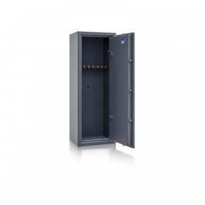 Waffenschrank St. Gallen WF 2 - 1250x450x350 / 109kg 56471 / Klasse I / RAL7024 / B90 Elektr.+Notschloss / DIN R