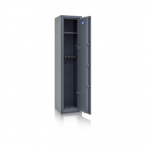 Waffenschrank St. Gallen WF 3 - 1500x350x350 / 131kg 56472 / Klasse I / RAL7024 / PRIMOR 3000 Elektronik / DIN R
