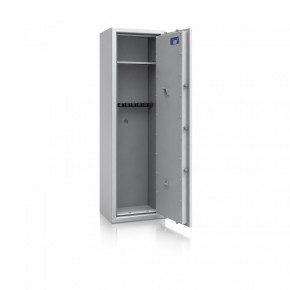 Waffenschrank St. Gallen WF 4 - 1500x450x350 / 150kg 56473 / Klasse I / RAL7035 / Schlüssel / DIN R