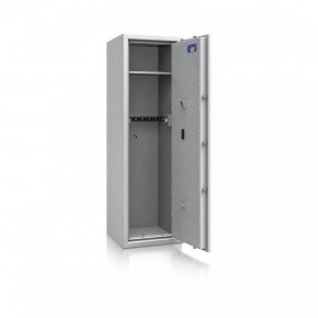 Waffenschrank St. Gallen WF 5 - 1500x450x450 / 170kg 56474 / Klasse I / RAL7035 / Elektr. Basic / DIN R
