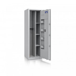 Waffenschrank St. Gallen WF MAX Kombi 1 - 1500x450x450 / 172kg 56474 / Klasse I / RAL7035 / DIN R / mit Trennw. / Elektronik STELLAR  Basic