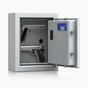 Kurzwaffenschrank - safe4gun 1 - 440x330x165 / 30kg 593100 / Klasse 1 ECB•S / RAL7035 / DIN R