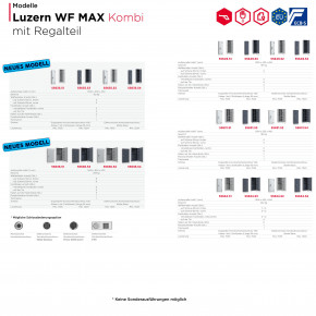 Konfigurator - Waffenschrank Luzern WF MAX Kombi