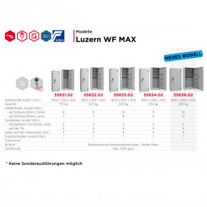 Konfigurator - Waffenschrank Luzern WF MAX