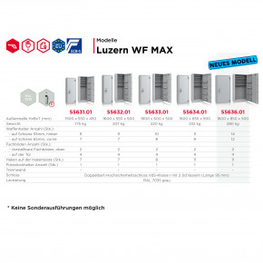 Konfigurator - Waffenschrank Luzern WF MAX