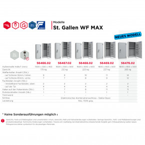 Konfigurator - Waffenschrank St. Gallen WF MAX