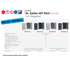 Konfigurator - Waffenschrank St. Gallen WF MAX Kombi